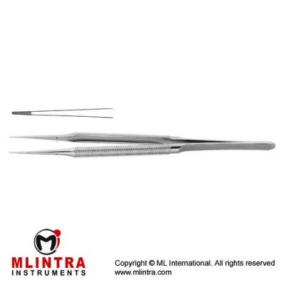 Micro Forcep Cross Serrated Jaws Stainless Steel, 20 cm - 8"